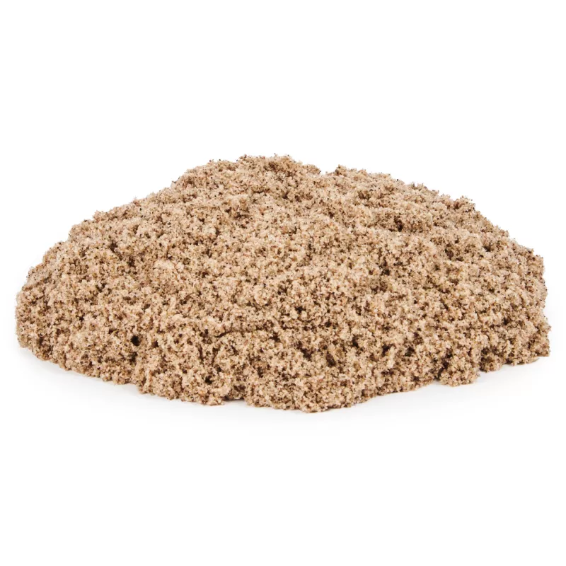 Kinetic Sand, 5,5 lbs (2,5 kg) sabbia gioco marrone naturale per arte e fai da te, sabbiera, Amazon Exclusive (confezione può variare), giocattoli sensoriali modellabili, da 3 anni