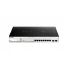 D-Link switch Gigabit PoE+ Smart Managed 10 porte con 2 porte SFP
