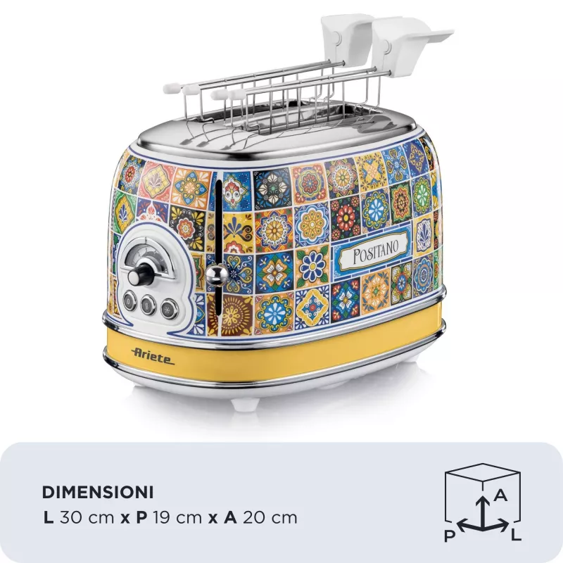 Ariete 0155/0P 6 2 fette 810 W blu, giallo