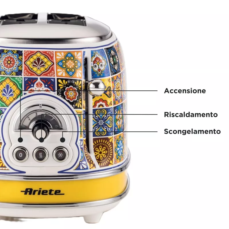 Ariete 0155/0P 6 2 fette 810 W blu, giallo