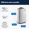 De’Longhi PAC EM82 Climatizzatore portatile 63 dB 1000 W bianco