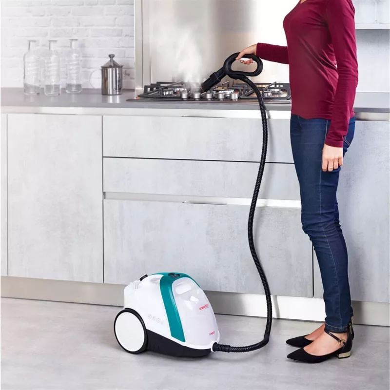 Polti Vaporetto Smart 100_T Pulitore a vapore a cilindro 1500 W blu, bianco
