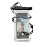 Cellularline Voyager - custodia universale impermeabile per smartphone, custodia a tasca, universale, universale, 80 x 165 mm, nero