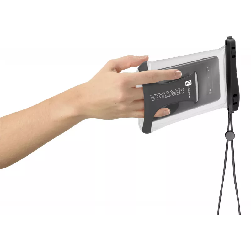 Cellularline Voyager - custodia universale impermeabile per smartphone, custodia a tasca, universale, universale, 80 x 165 mm, nero