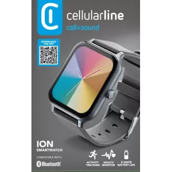 Cellularline ION smartwatch Bluetooth® con app, LED, 91 g