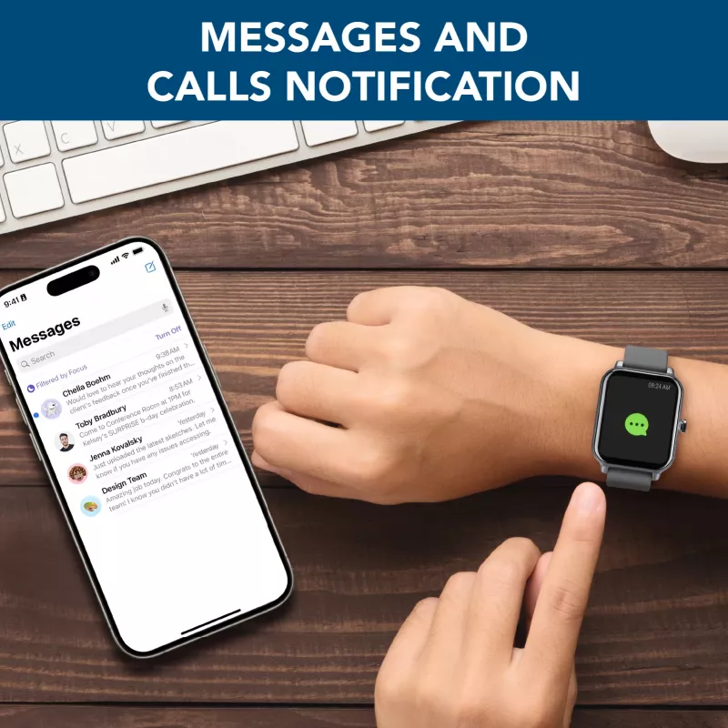Cellularline ION smartwatch Bluetooth® con app, LED, 91 g