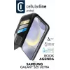 Cellularline Book Agenda - custodia a libro effetto pelle per Galaxy S25 Ultra con chiusura magnetica