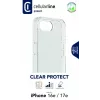 Cellularline Clear Protect - custodia rigida per iPhone 16e/17e con bordi in gomma