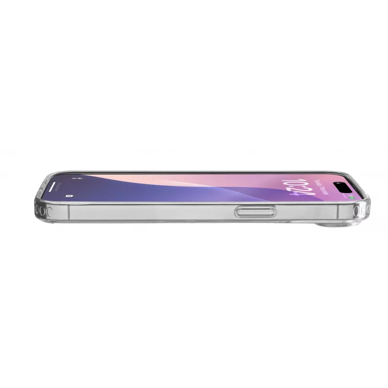 Cellularline Clear Protect - custodia rigida per iPhone 16e/17e con bordi in gomma