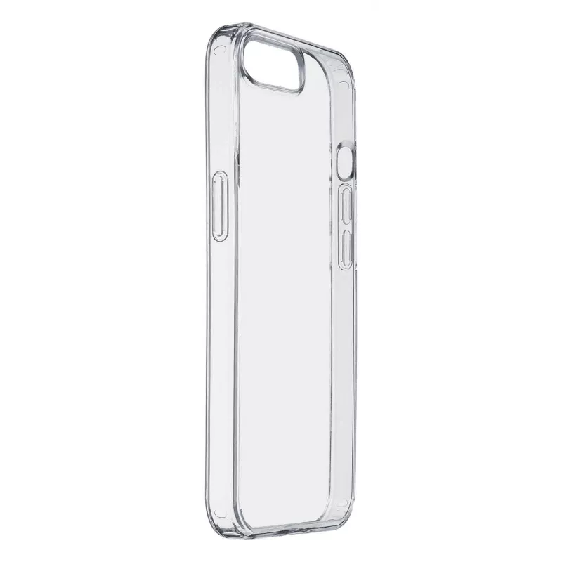Cellularline Clear Protect - custodia rigida per iPhone 16e/17e con bordi in gomma