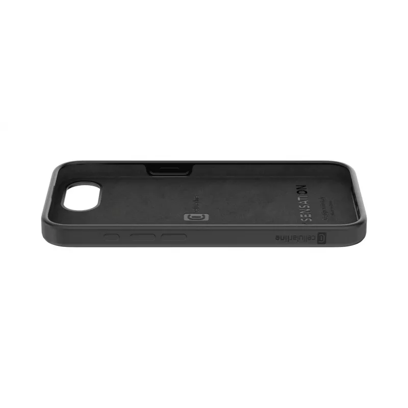 Cellularline Sensation - custodia in silicone soft-touch per iPhone 16e/17e con tecnologia antibatterica Microban® integrata