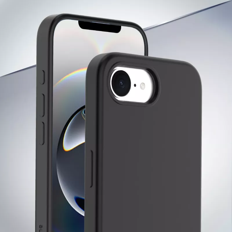 Cellularline Sensation - custodia in silicone soft-touch per iPhone 16e/17e con tecnologia antibatterica Microban® integrata