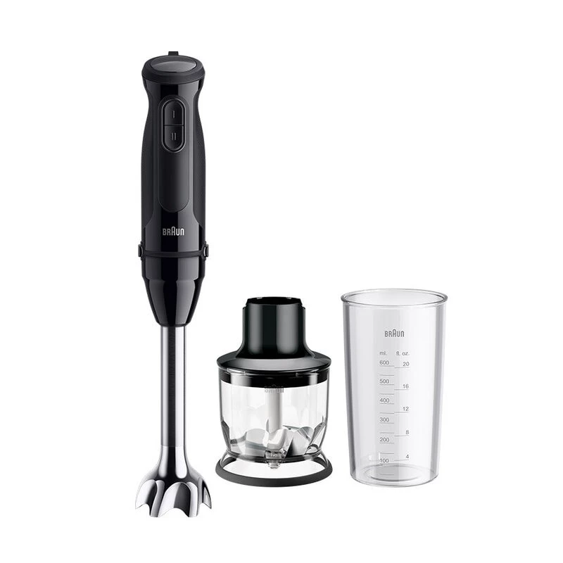 Braun MultiQuick 3 MQ30201M 0,6 l frullatore a immersione 900 W nero, acciaio satinato