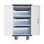 Techly I-CABINET-30DUTY carrello/armadio portatile per gestione dispositivi bianco, blu