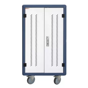 Techly I-CABINET-30DUTY carrello/armadio portatile per gestione dispositivi bianco, blu