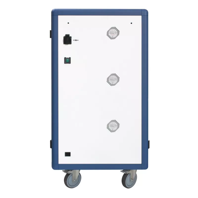 Techly I-CABINET-30DUTY carrello/armadio portatile per gestione dispositivi bianco, blu