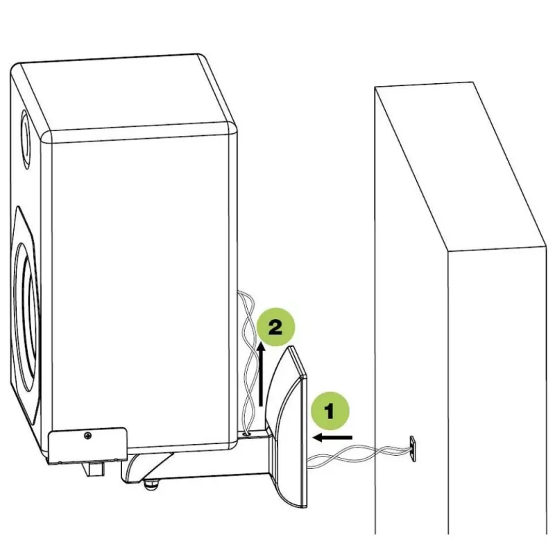 Techly Supporti a parete per diffusori coppia fino a 25 kg nero ICA-SP SS201