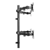 Techly ICA-LCD 382-Q supporto monitor / stand 68,6 cm (27 pollici) scrivania nero