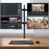 Techly ICA-LCD 382-Q supporto monitor / stand 68,6 cm (27 pollici) scrivania nero