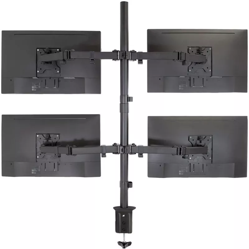 Techly ICA-LCD 382-Q supporto monitor / stand 68,6 cm (27 pollici) scrivania nero