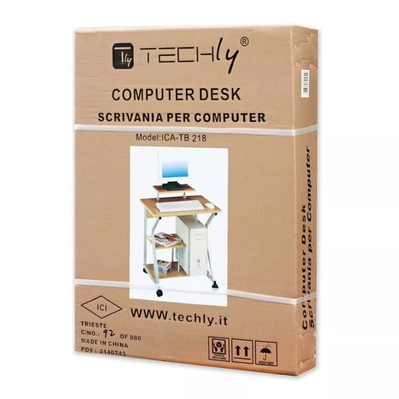 Techly tavolo computer compatto ICA-TB 218