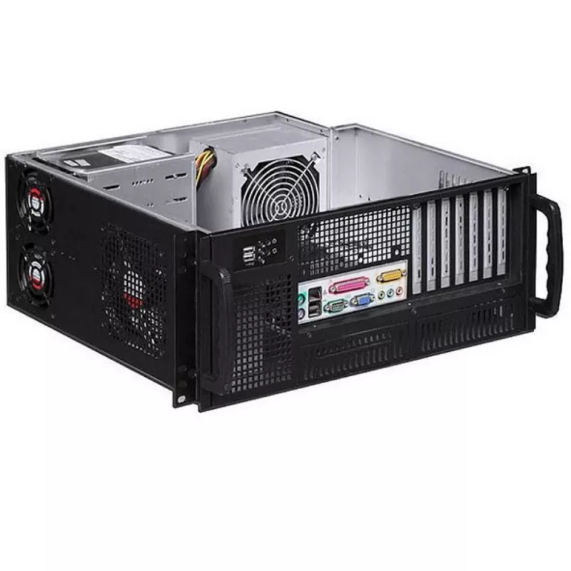 Techly case rack industriale 19/desktop 4U ultra compatto nero I-CASE MP-P4HX-BLK6