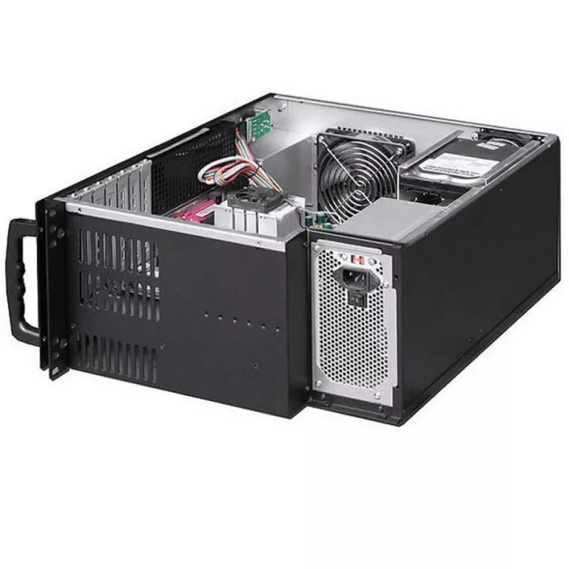 Techly case rack industriale 19/desktop 4U ultra compatto nero I-CASE MP-P4HX-BLK6