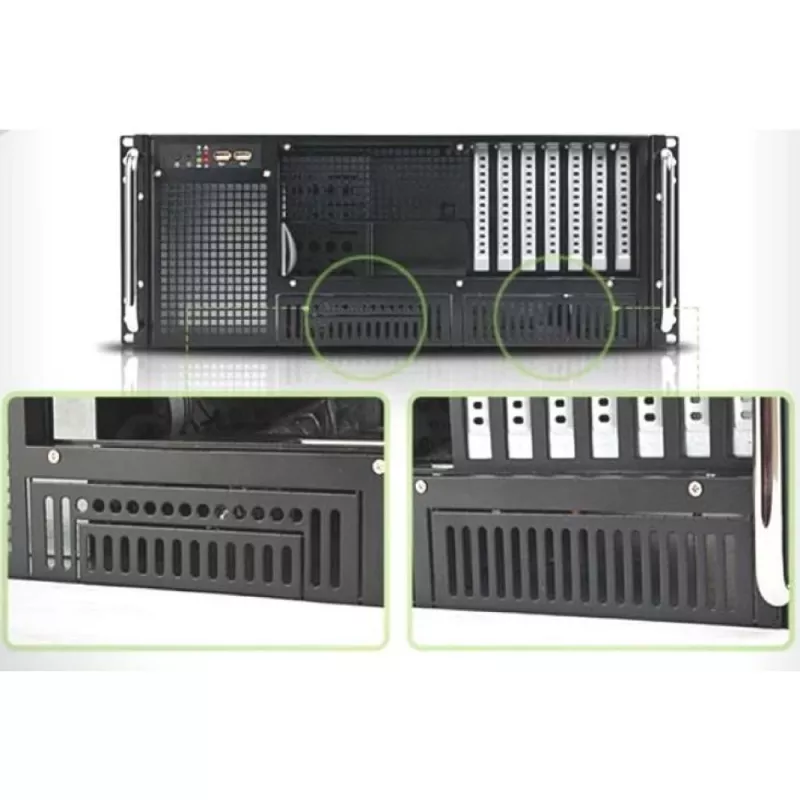 Techly case rack industriale 19/desktop 4U ultra compatto nero I-CASE MP-P4HX-BLK6