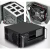 Techly case rack industriale 19/desktop 4U ultra compatto nero I-CASE MP-P4HX-BLK6