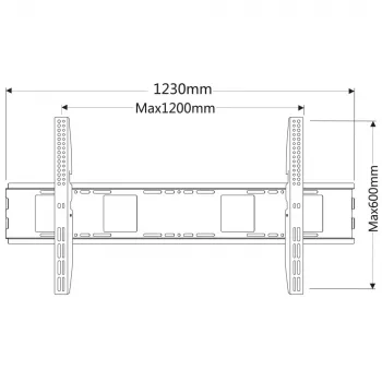 Techly ICA-PLB 2230 supporto/supporto TV 2,54 m (100 pollici) nero