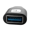 Techly adattatore da connettore maschio USB-C a connettore femmina USB-A nero, USB A, USB C, nero