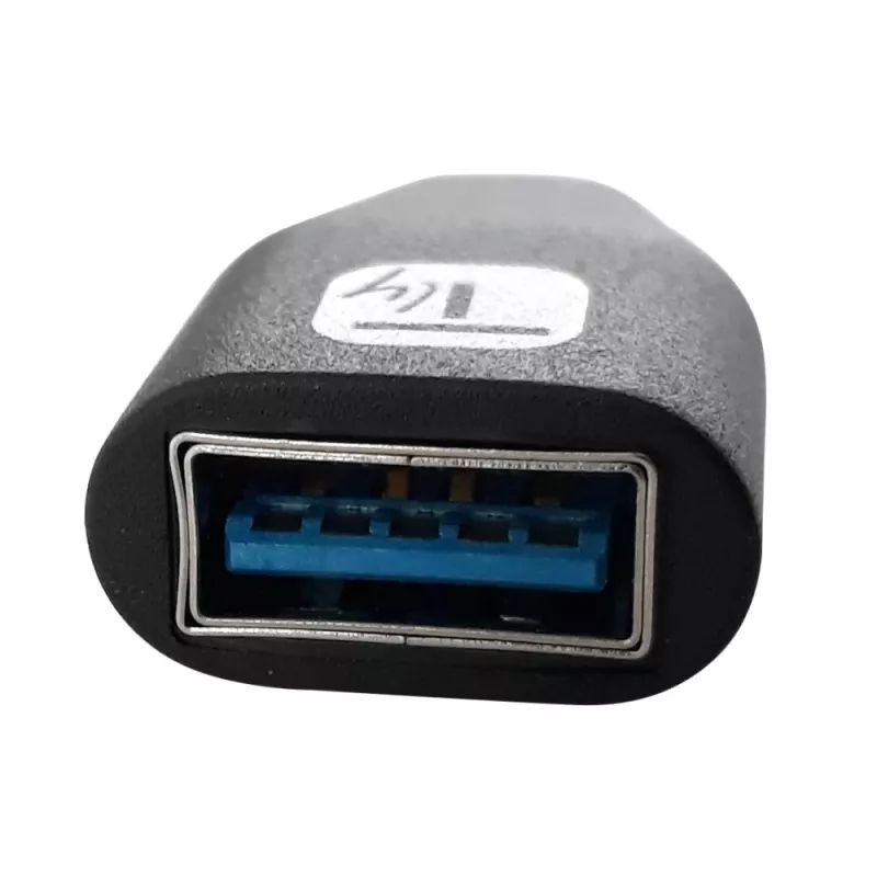 Techly adattatore da connettore maschio USB-C a connettore femmina USB-A nero, USB A, USB C, nero