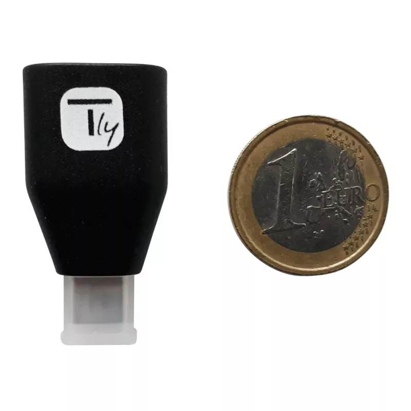 Techly adattatore da connettore maschio USB-C a connettore femmina USB-A nero, USB A, USB C, nero