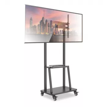 Techly supporto a pavimento con ripiano per TV LCD/LED/Plasma da 32-70 pollici