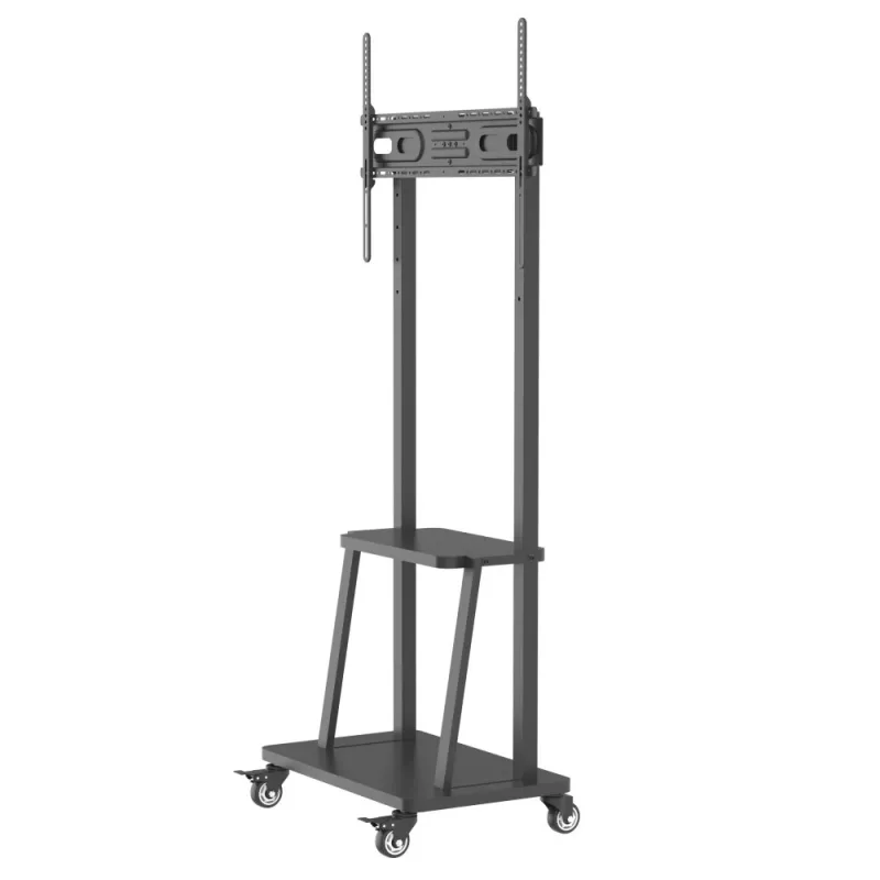 Techly supporto a pavimento con ripiano per TV LCD/LED/Plasma da 32-70 pollici