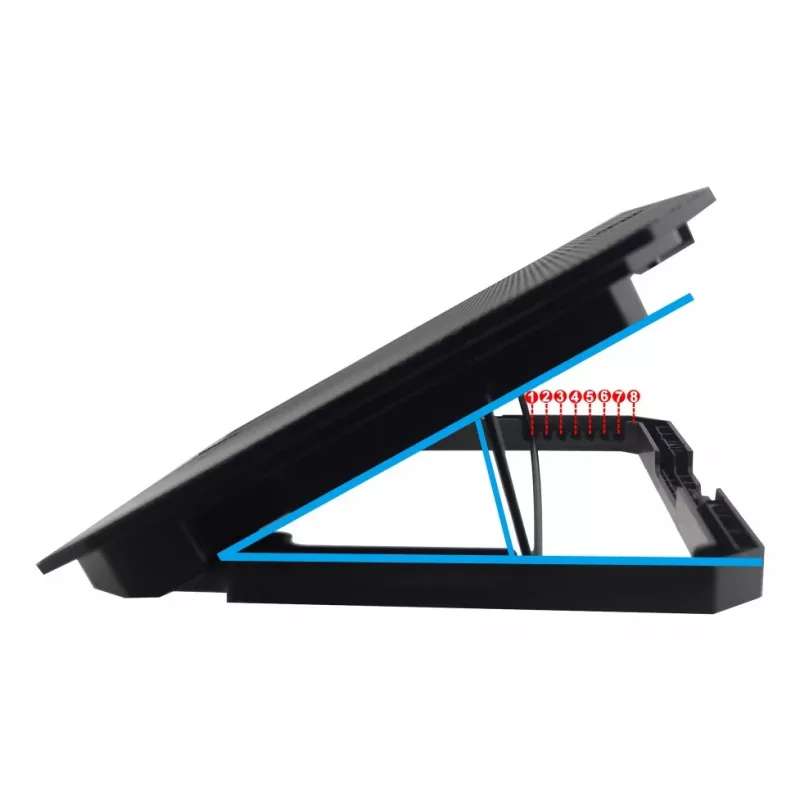 Techly ICOOL-CP11TY supporto per laptop nero 43,2 cm (17 pollici)