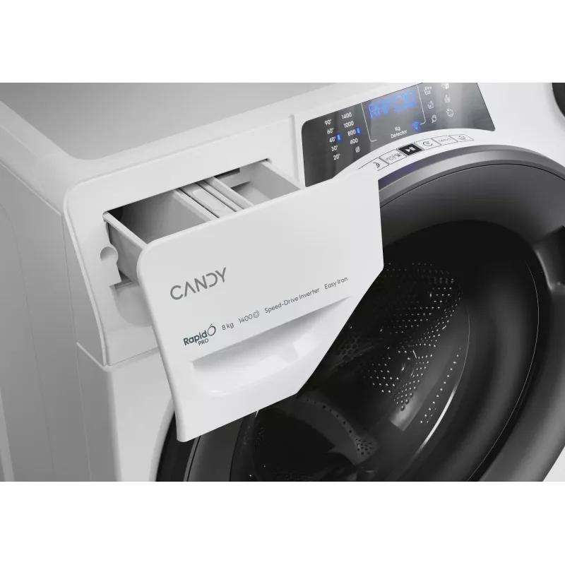 Candy RapidÓ PRO RP 486BWMR/1-S lavatrice a carica frontale 8 kg 1400 giri/min bianco