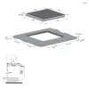 Candy CDTP644SC/E1 nero da incasso 59 cm piano cottura a induzione 4 zone