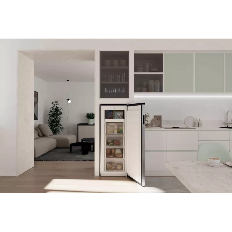 Candy CNUQ2L513EX congelatore a libera installazione 169 L acciaio inox