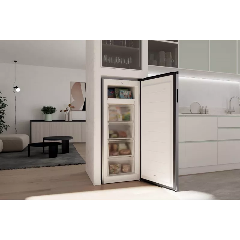 Candy CNUQ2L513EX congelatore a libera installazione 169 L acciaio inox