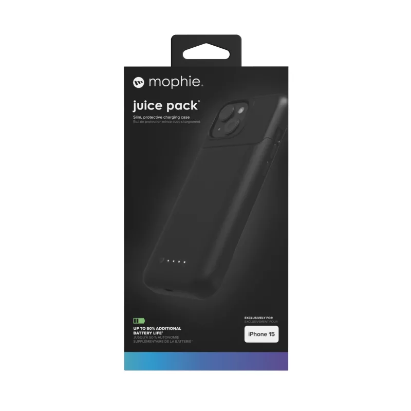 mophie Juice custodia per cellulare 15,5 cm (6,1 pollici) cover nero