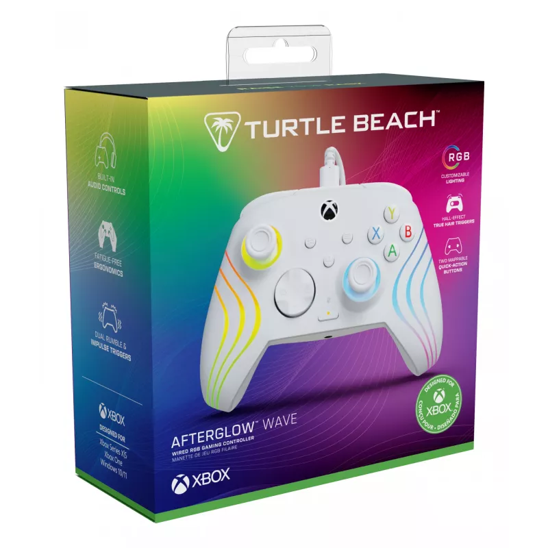 Gamepad Turtle Beach Afterglow Wave bianco USB PC Xbox Series S X