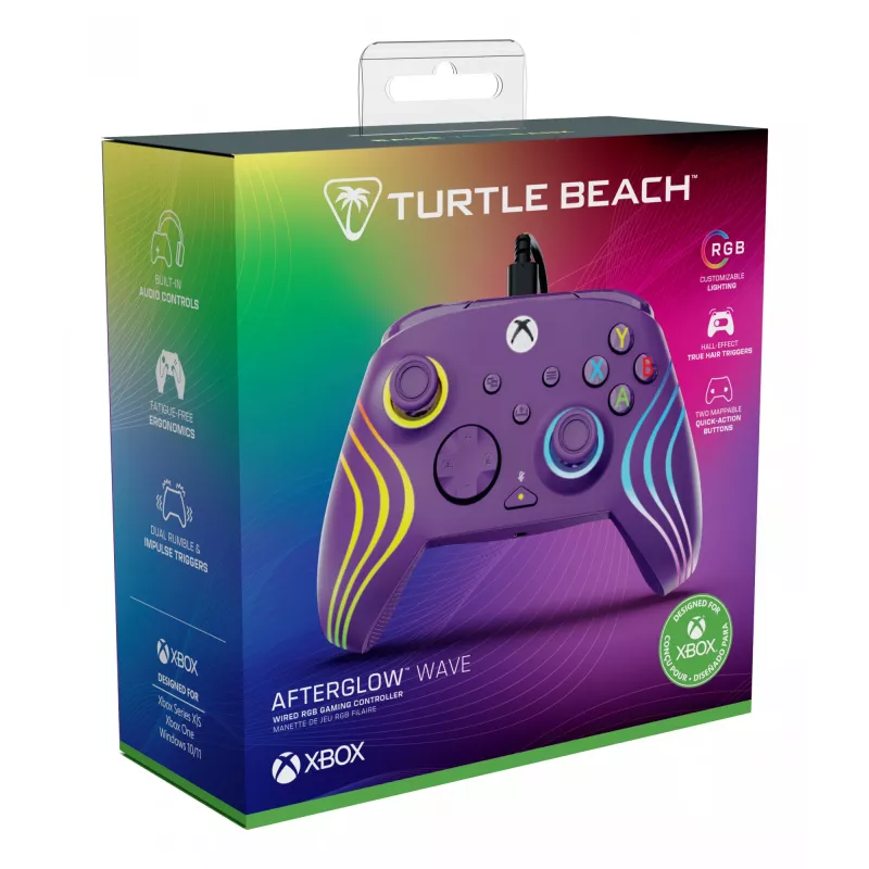 Gamepad Turtle Beach Afterglow Wave viola USB PC Xbox Series X