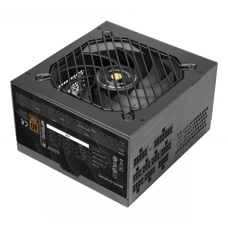 Alimentatore Mars Gaming MPB650SIM 650 W 24-pin ATX ATX nero