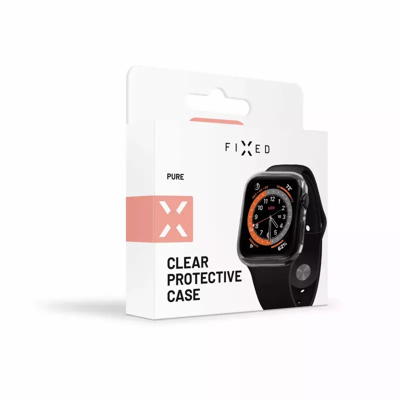 Pellicola protettiva per display FIXED per Apple Watch 44mm, policarbonato trasparente, copertura totale