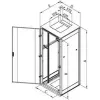 Rack a pavimento Triton RMA-42-A82-CAX-N1 42U 800kg grigio