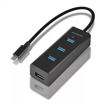Hub interfaccia Axagon HUE-S2C USB 3.2 Gen 1 (3.1 Gen 1) Type-A 5000 Mbit/s nero