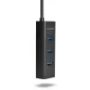 Hub interfaccia Axagon HUE-S2C USB 3.2 Gen 1 (3.1 Gen 1) Type-A 5000 Mbit/s nero