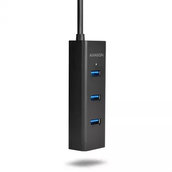 Hub interfaccia Axagon HUE-S2C USB 3.2 Gen 1 (3.1 Gen 1) Type-A 5000 Mbit/s nero