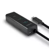 Hub interfaccia Axagon HUE-S2C USB 3.2 Gen 1 (3.1 Gen 1) Type-A 5000 Mbit/s nero